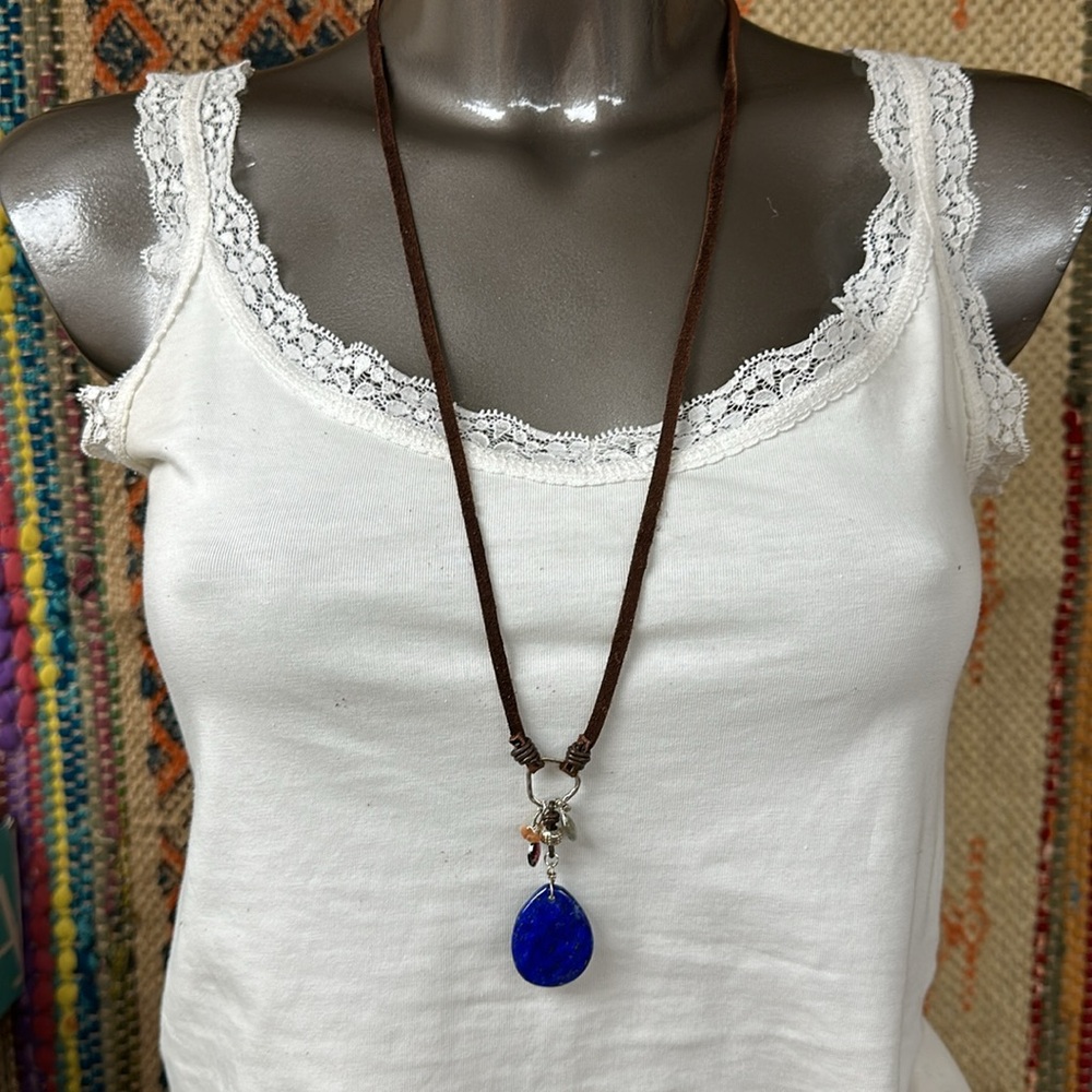 “Cosmic View Lapis Necklace”. New with tags from Sundance. - Picture 2 of 5